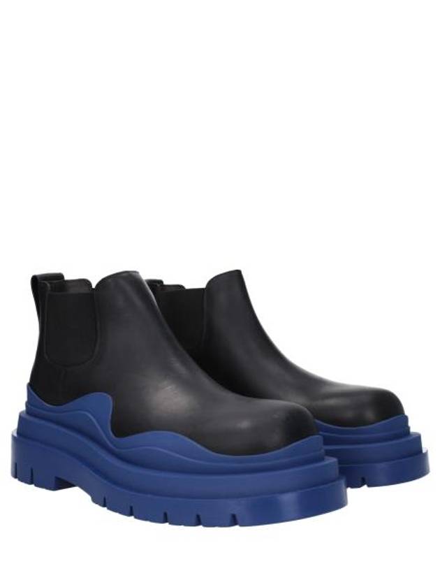 Luxury Bottega Veneta Tire Ankle Chelsea Boots Black Cruise