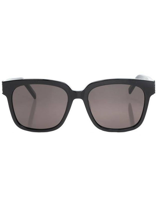 Luxury Saint Laurent Trending 2025 Eyewear Logo Plaque Acetate Sunglasses Black