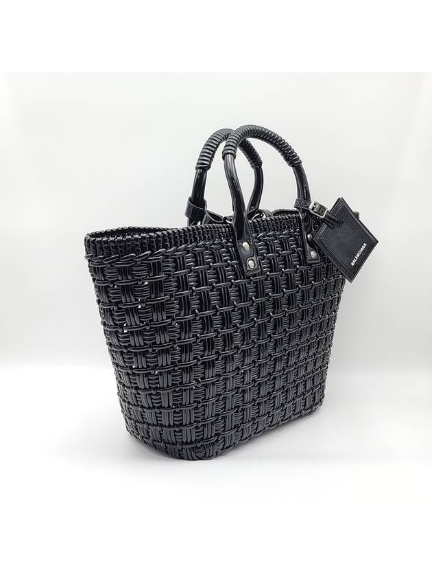 Luxury Balenciaga Trending 2025 Bistro Strap Basket Small Tote Bag Black
