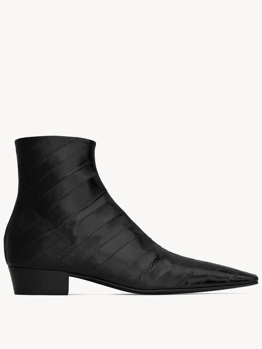 Luxury Saint Laurent Trending 2025 Men s Paolo Boots Black 7997940WX001000