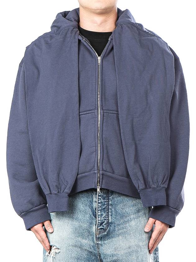 Luxury Balenciaga Trending 2025 Incognito Zip-Up Hoodie Blue