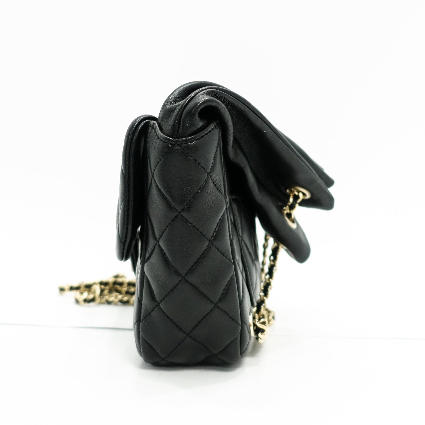Chanel 2016 Small Black Lambskin Backpack in Seoul