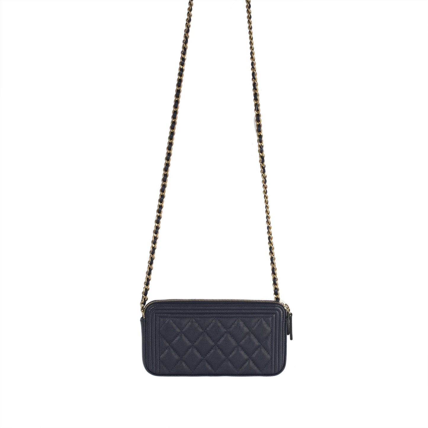 Chanel 2018 Double Zip Boy Wallet on Chain