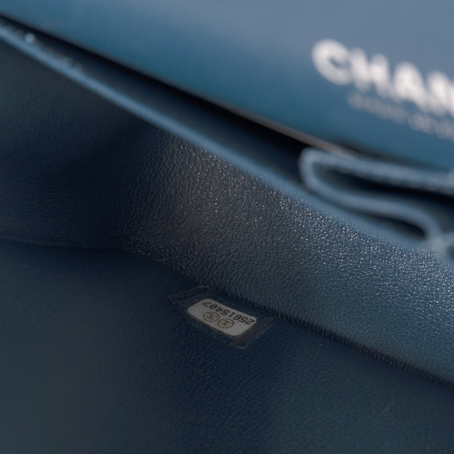 Chanel 2018 Navy Lambskin Medium Classic Double Flap Bag