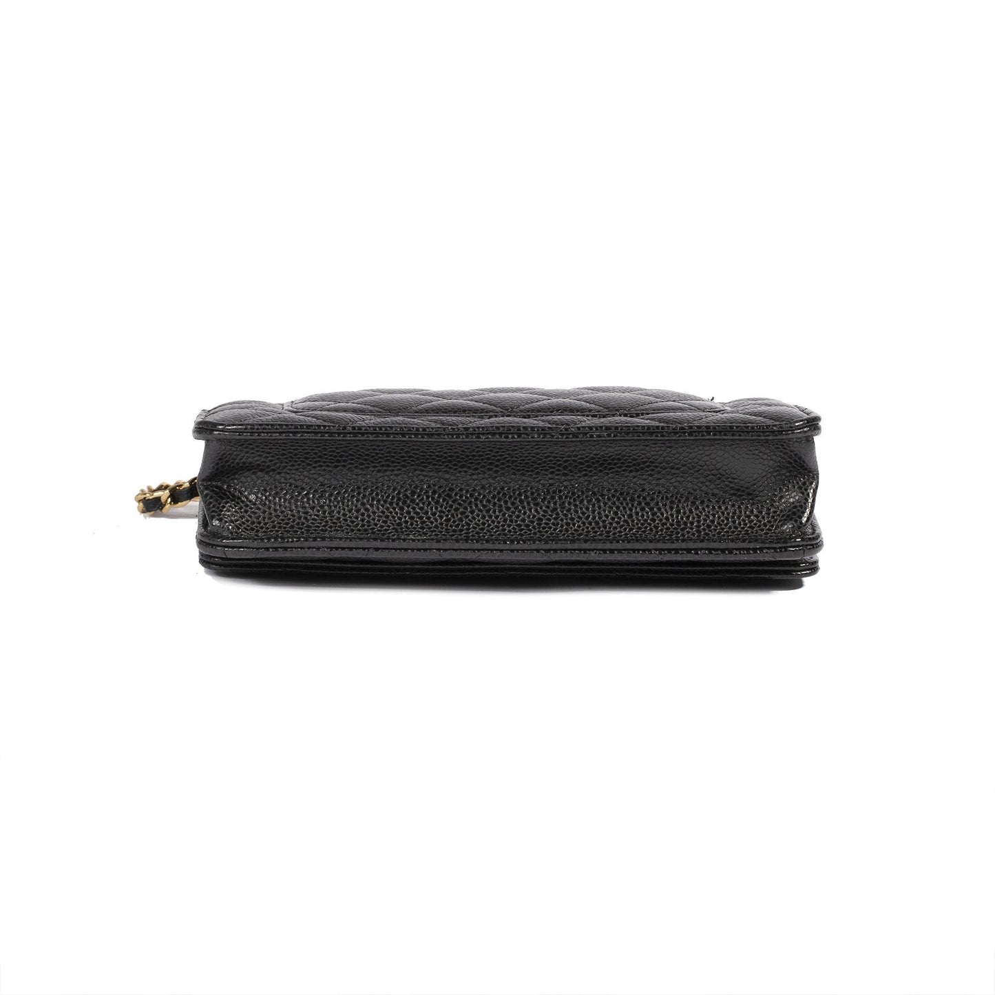 Chanel 2019 Black Caviar Classic Wallet on Chain