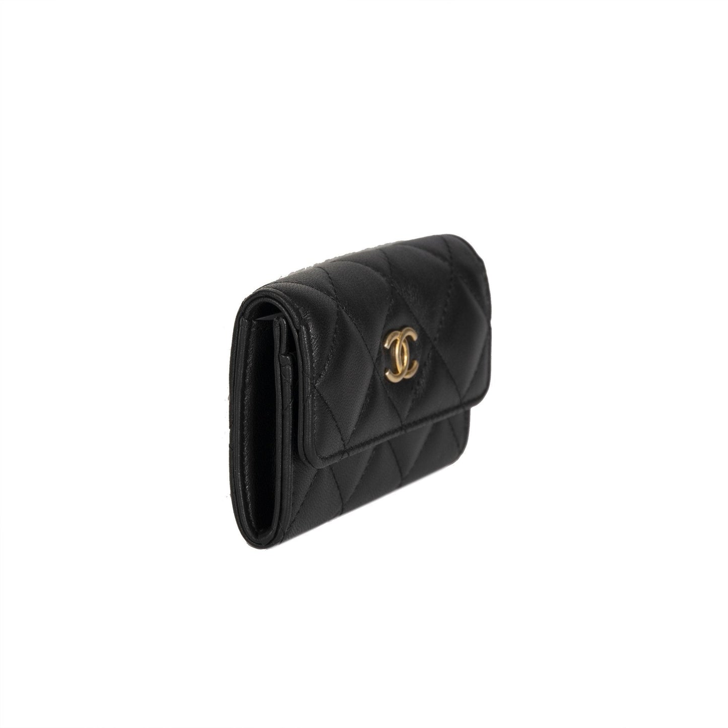 Chanel 2019 Black Lambskin Classic Card Holder