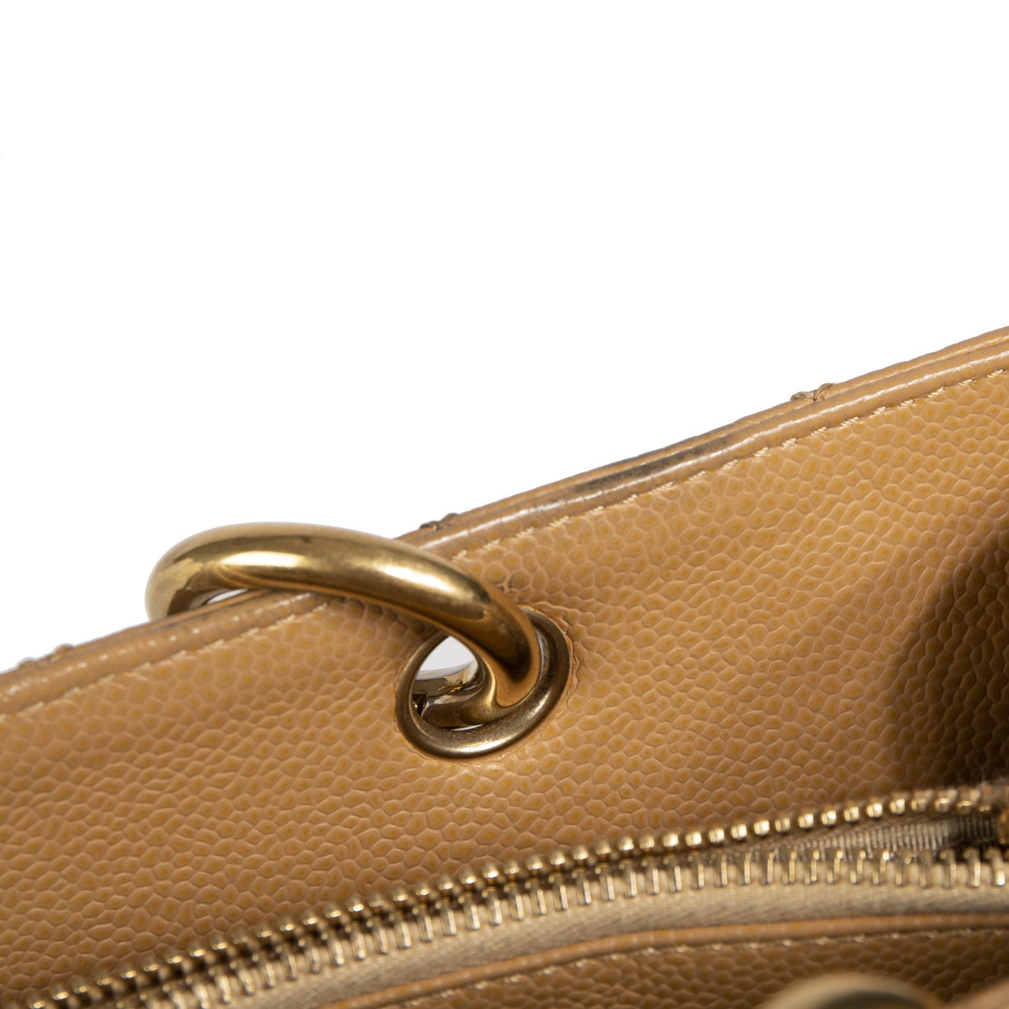 Chanel Beige Caviar Leather Grand Shopping Tote (GST)