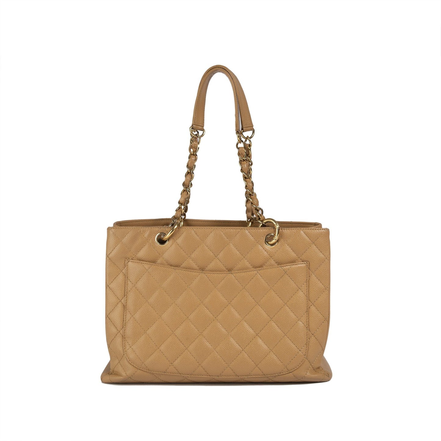 Chanel Beige Caviar Leather Grand Shopping Tote (GST)