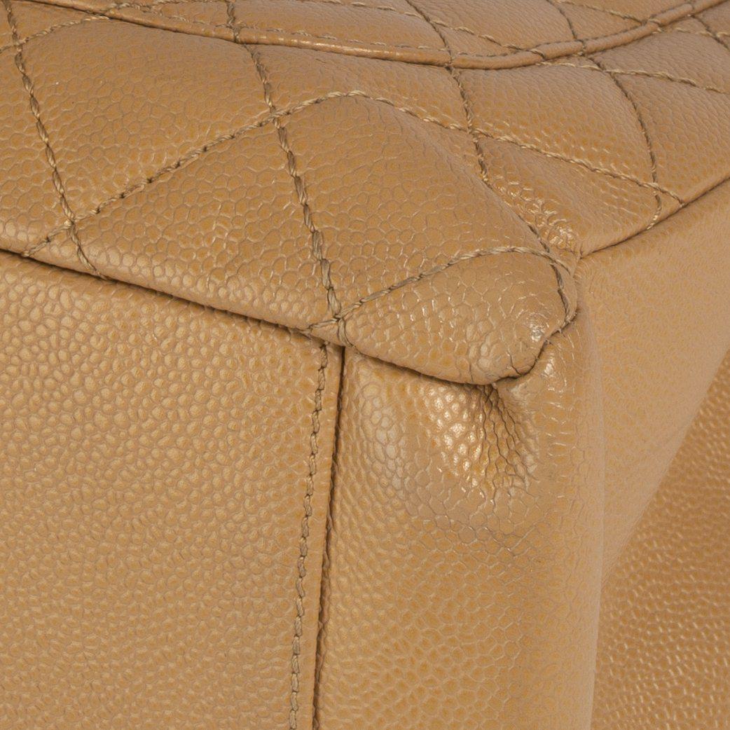 Chanel Beige Caviar Leather Grand Shopping Tote (GST)