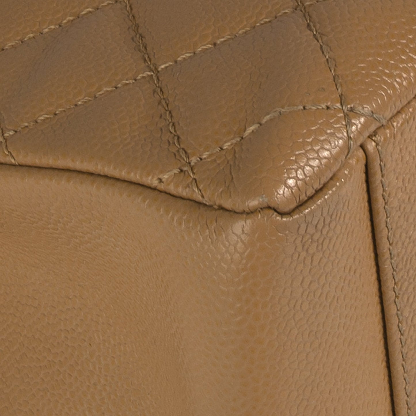 Chanel Beige Caviar Leather Grand Shopping Tote (GST)