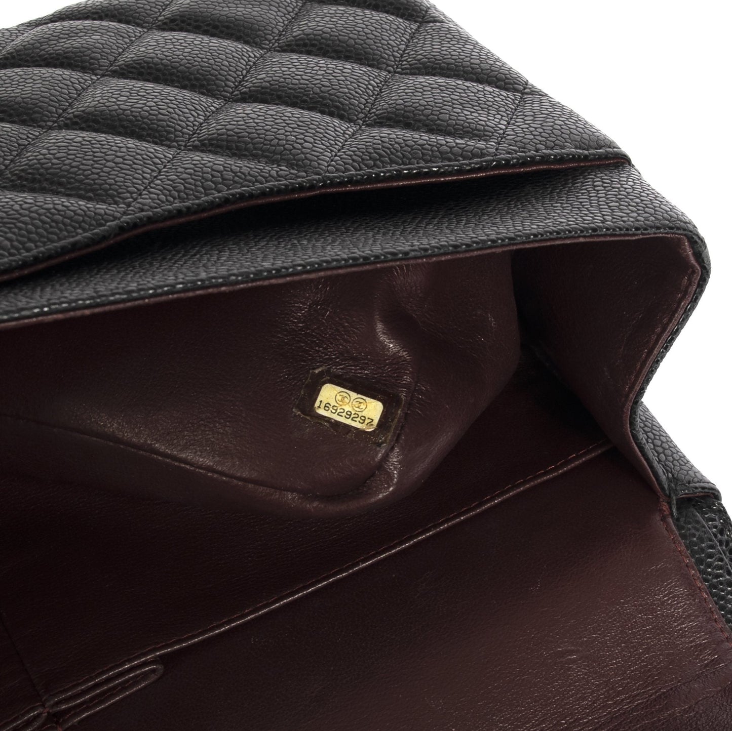 Chanel Black Caviar Classic Jumbo Double Flap Bag