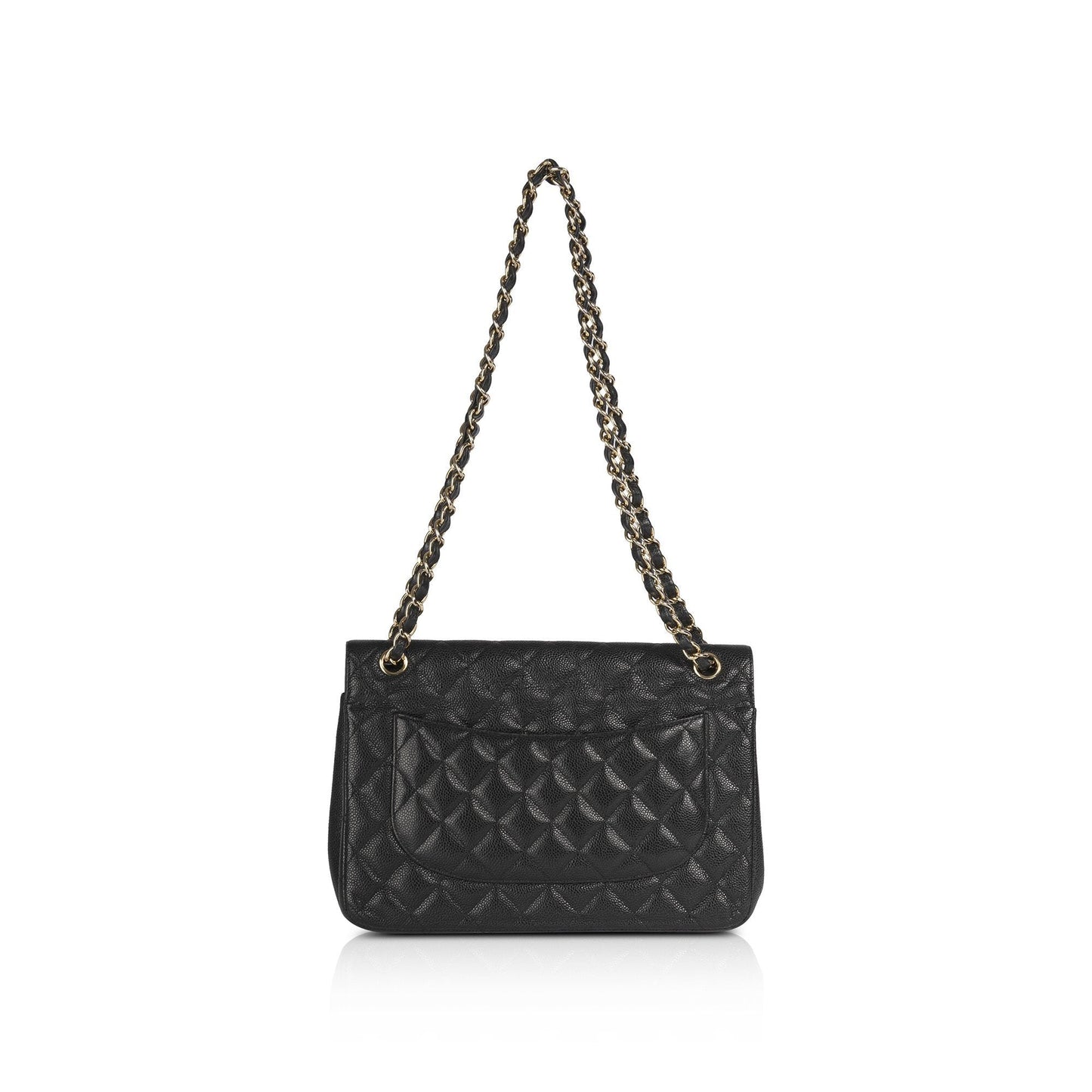 Chanel Black Caviar Classic Jumbo Double Flap Bag