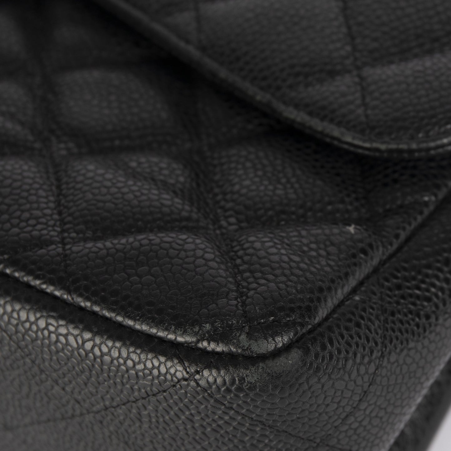 Chanel Black Caviar Classic Jumbo Double Flap Bag