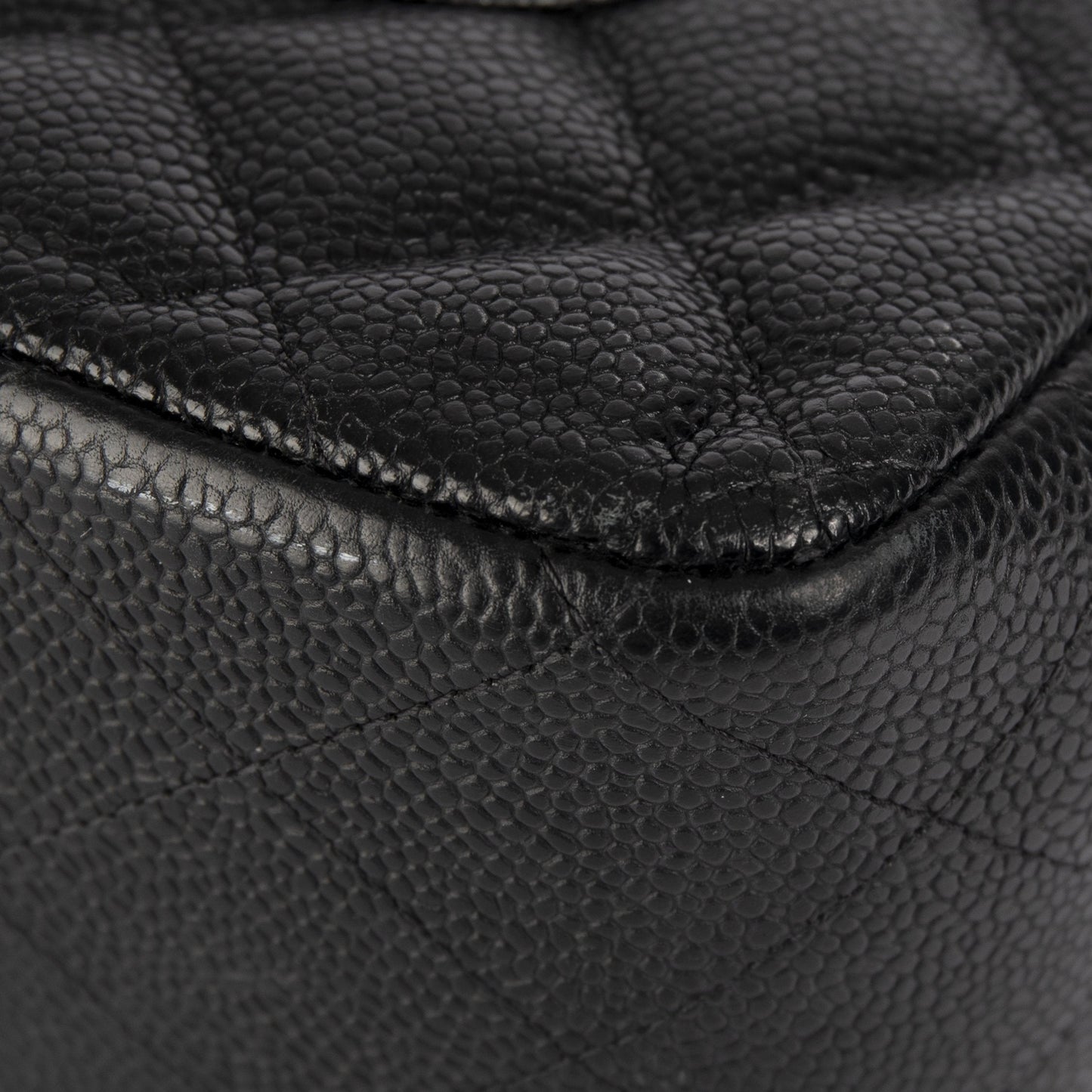 Chanel Black Caviar Classic Jumbo Double Flap Bag