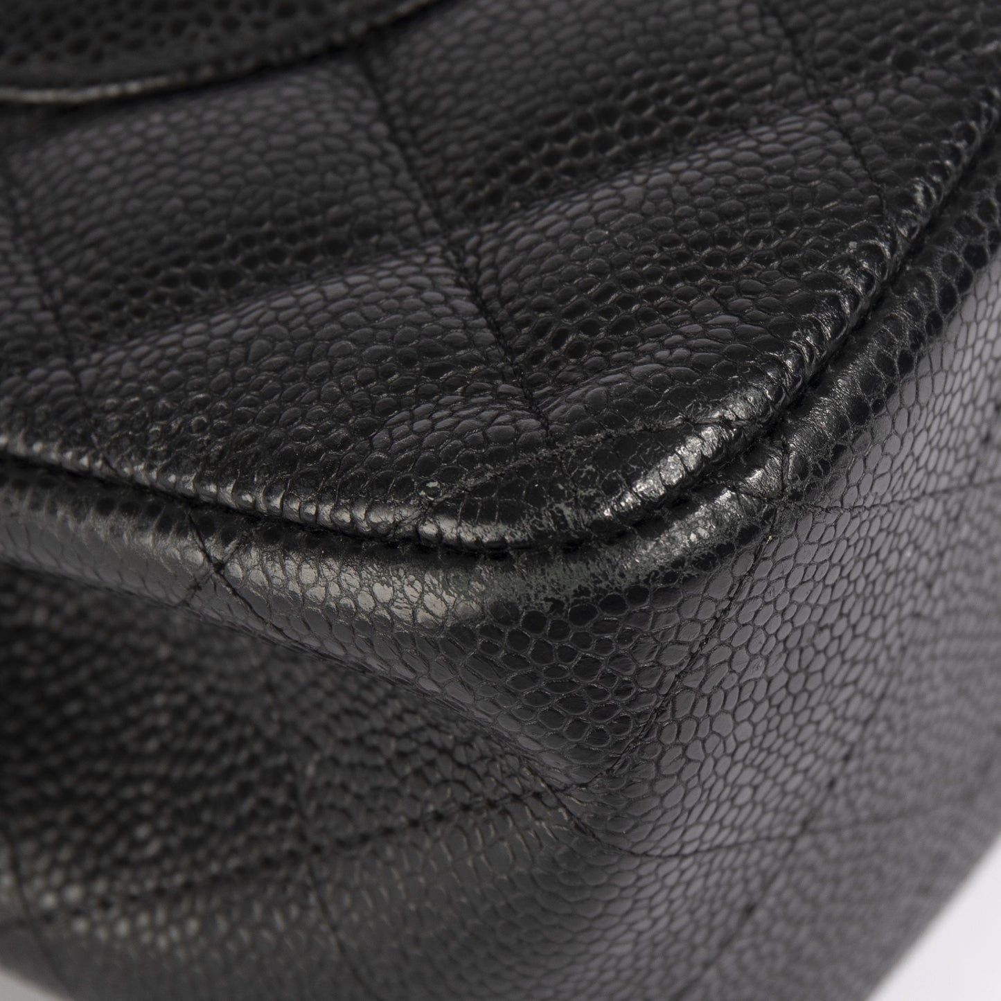 Chanel Black Caviar Classic Jumbo Double Flap Bag