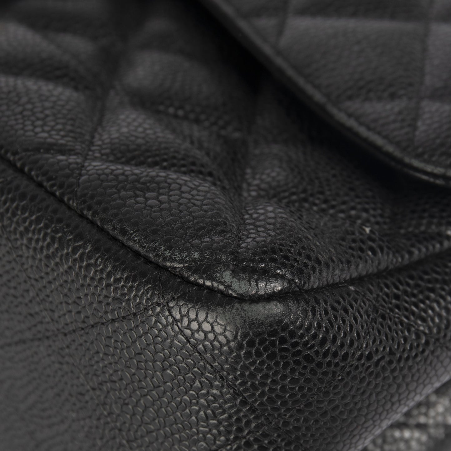 Chanel Black Caviar Classic Jumbo Double Flap Bag