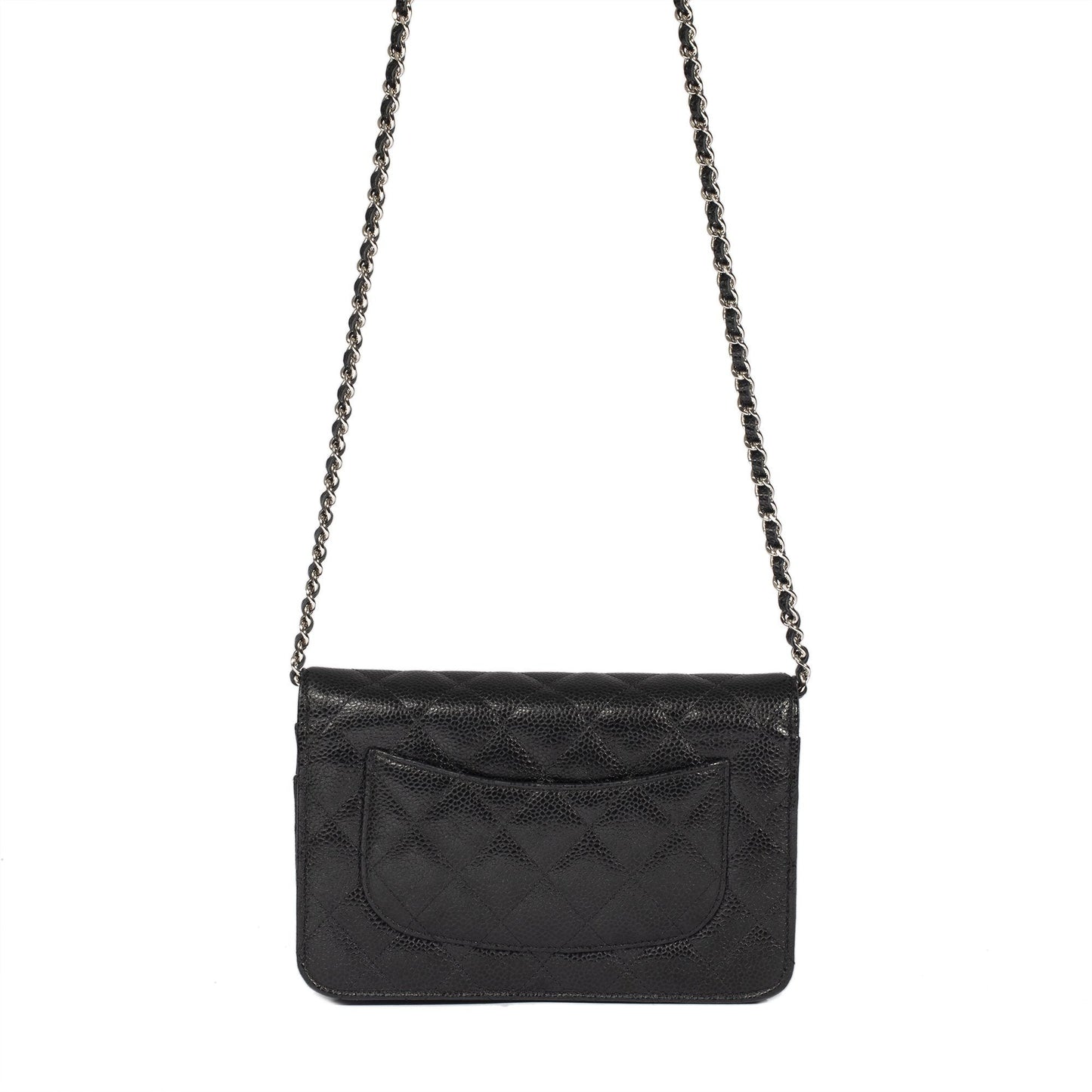 Chanel Black Caviar Classic Wallet on Chain