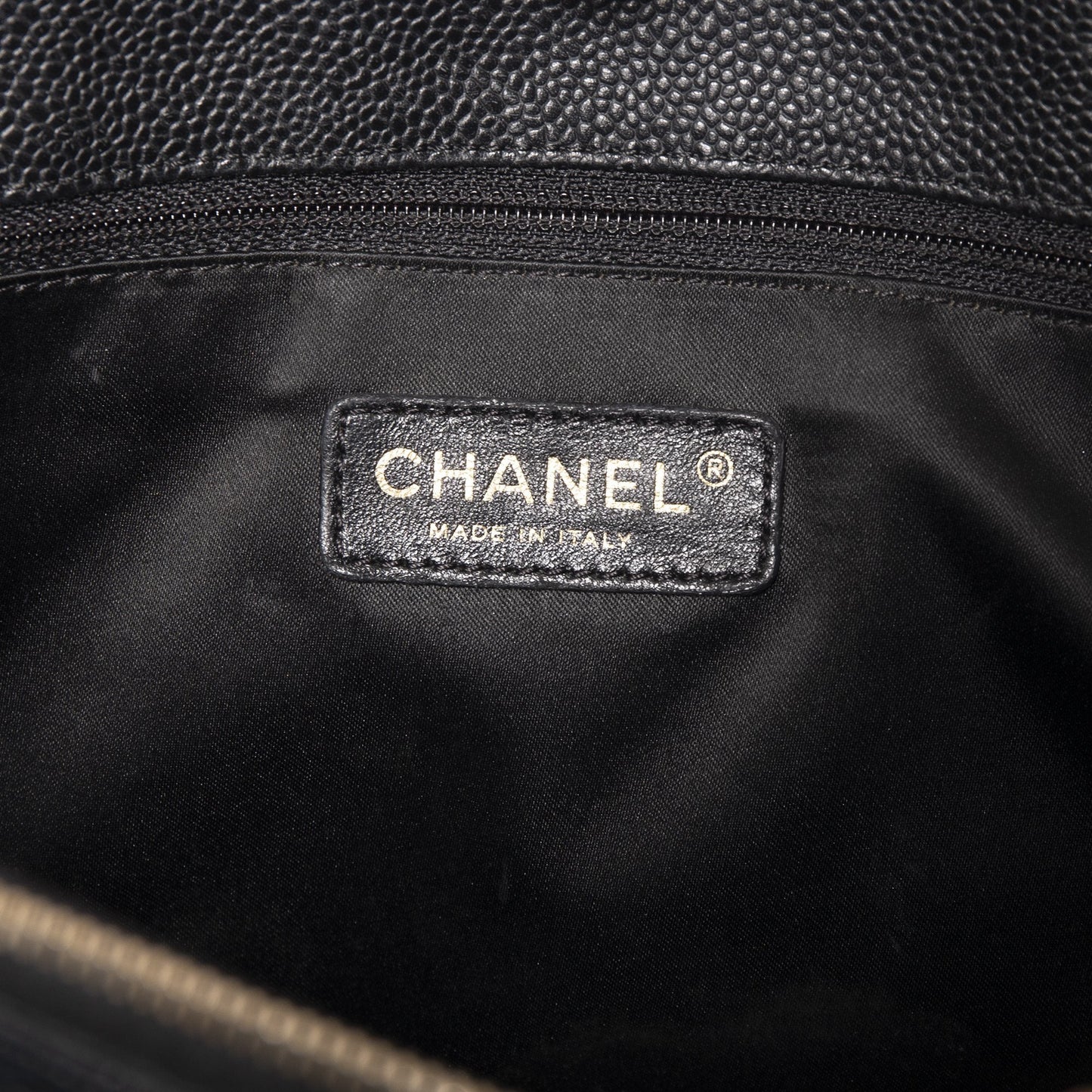 Chanel Black Caviar Leather Grand Shopping Tote (GST)