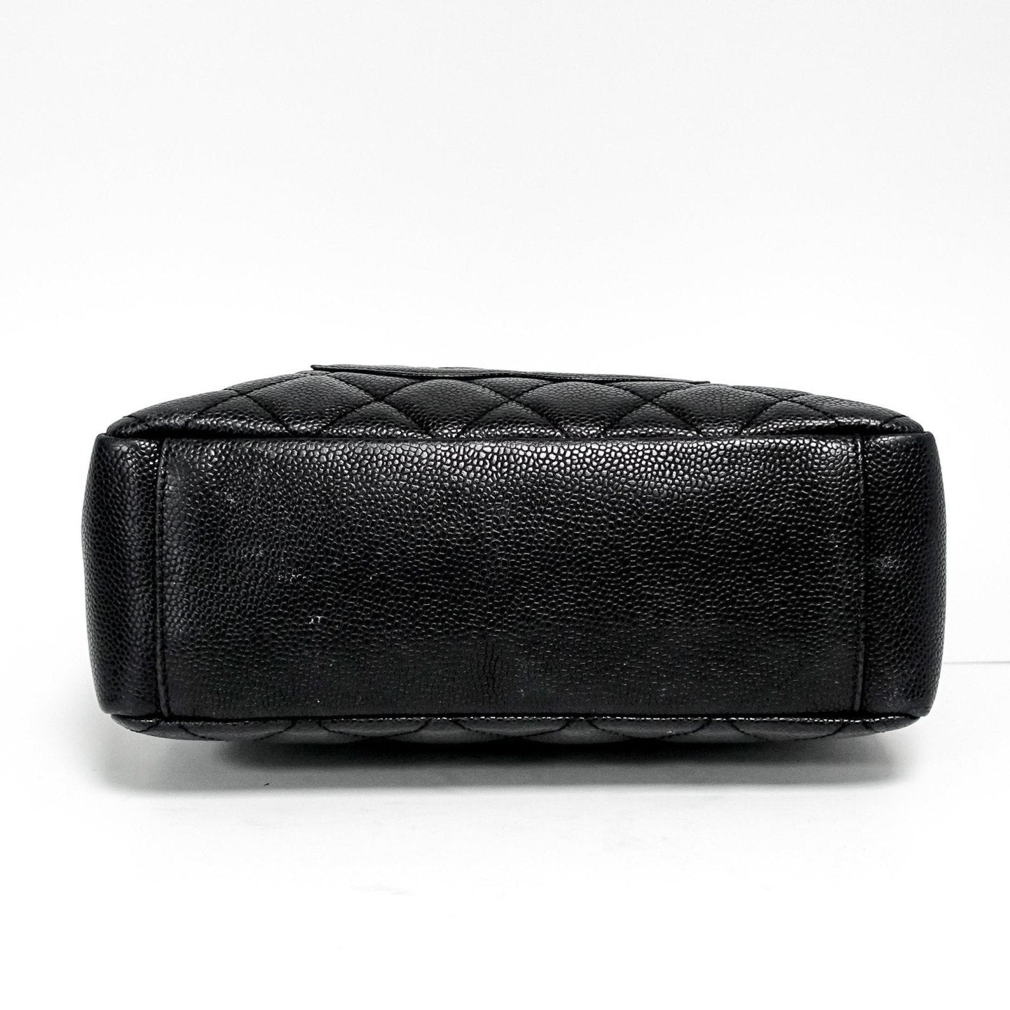 Chanel Black Caviar Leather Petite Shopping Tote