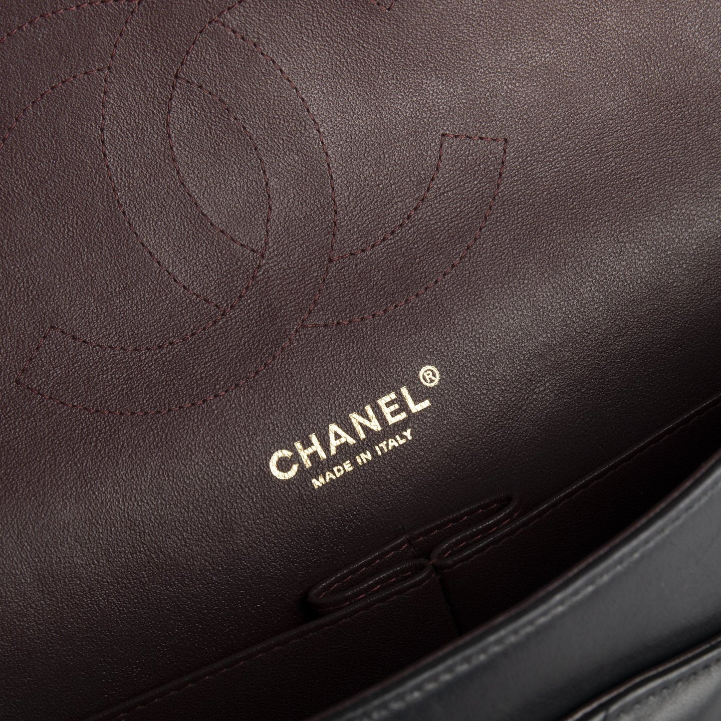 Chanel Black Lambskin Classic Jumbo Double Flap Bag