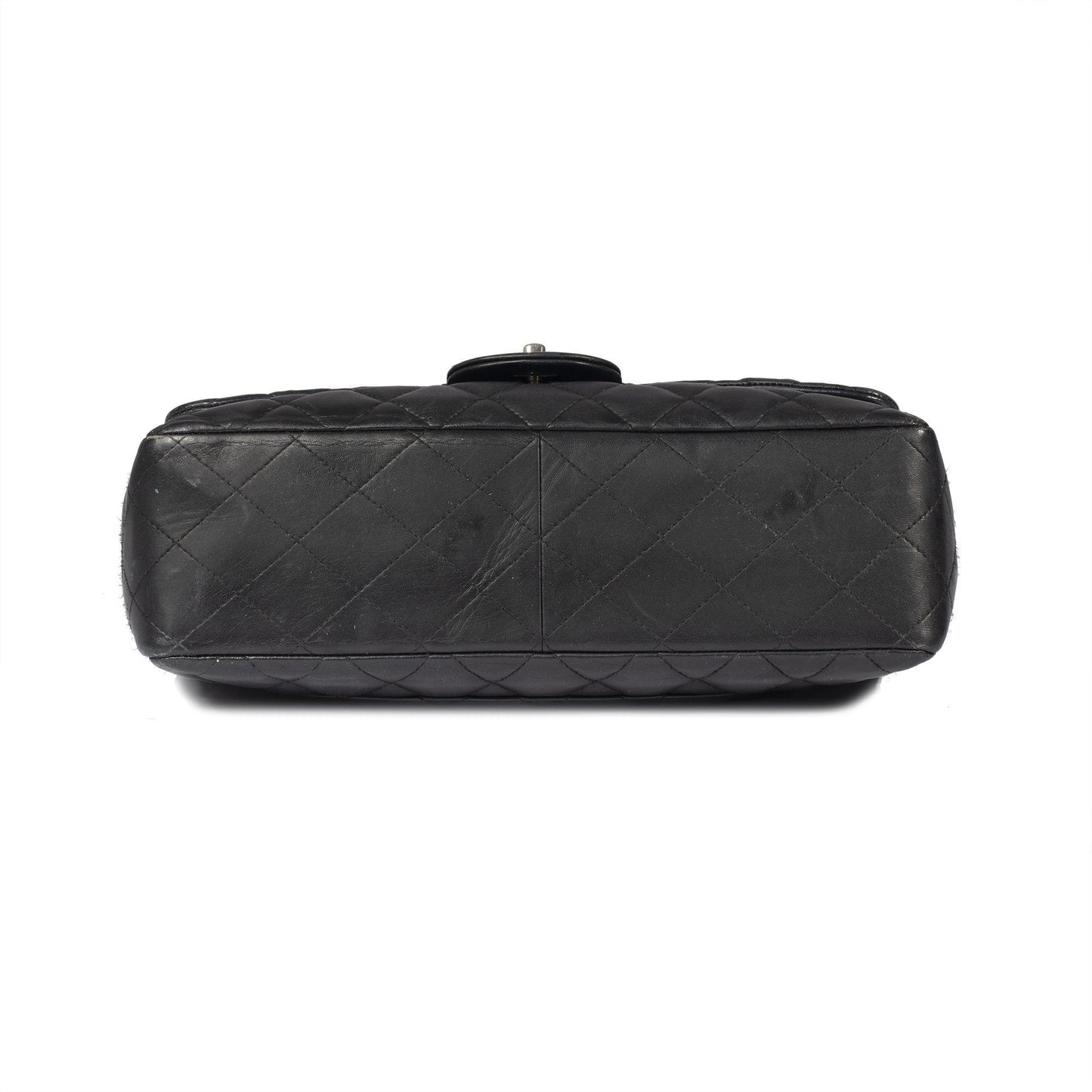 Chanel Black Lambskin Classic Jumbo Single Flap Bag