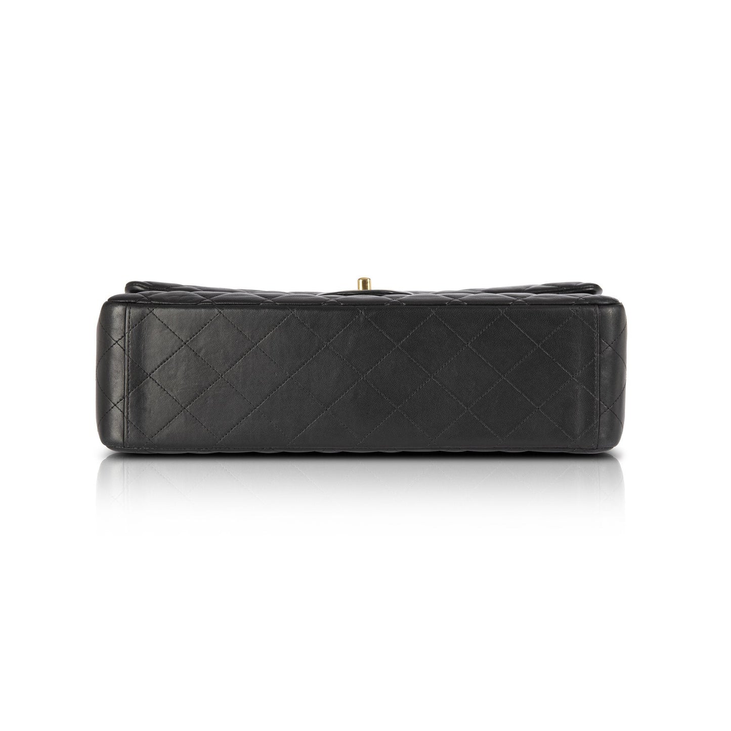 Chanel Black Lambskin Classic Maxi Double Flap Bag
