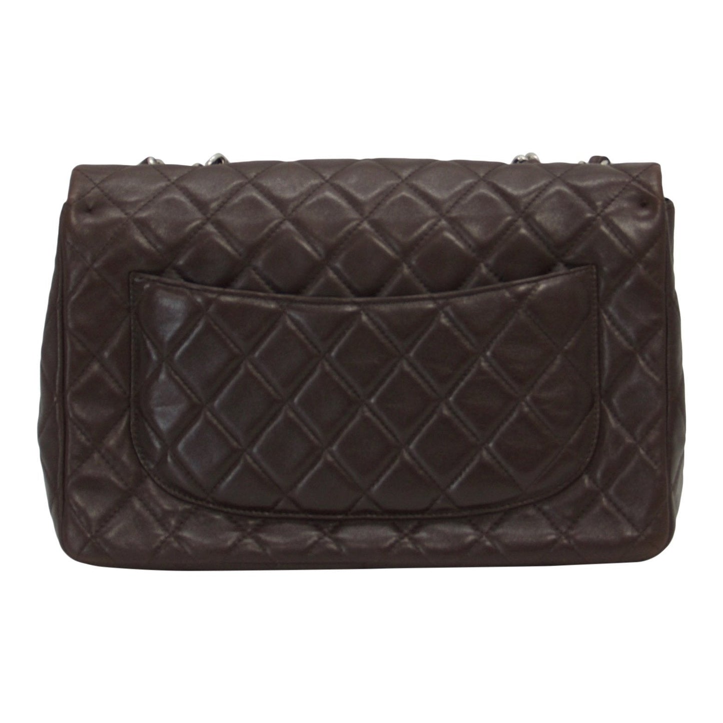 Chanel Brown Lambskin Large Classic Single Flap Bag