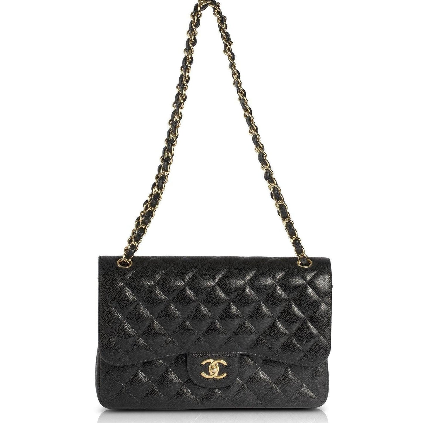 Chanel Caviar Classic Jumbo Double Flap Bag