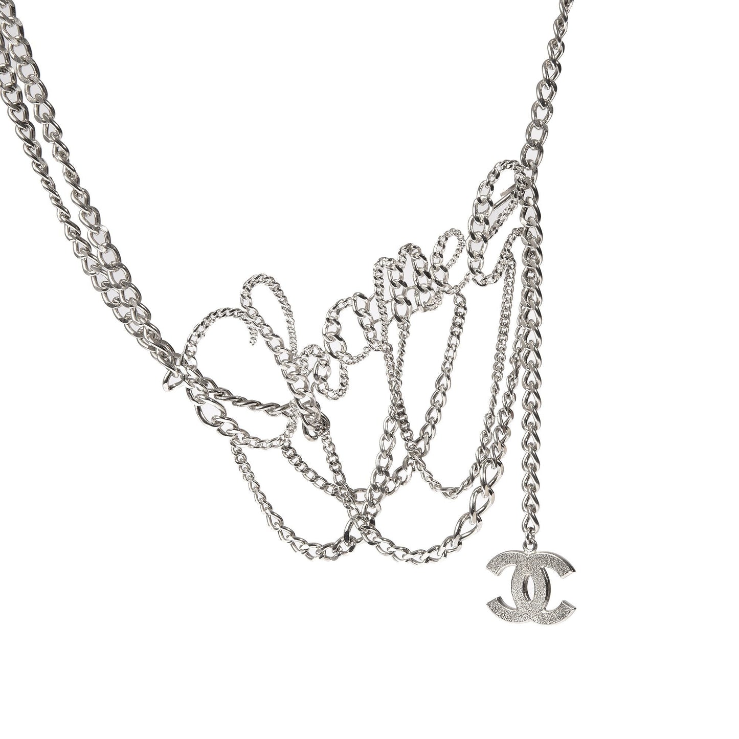 Chanel Cursive Chain-Link Belt