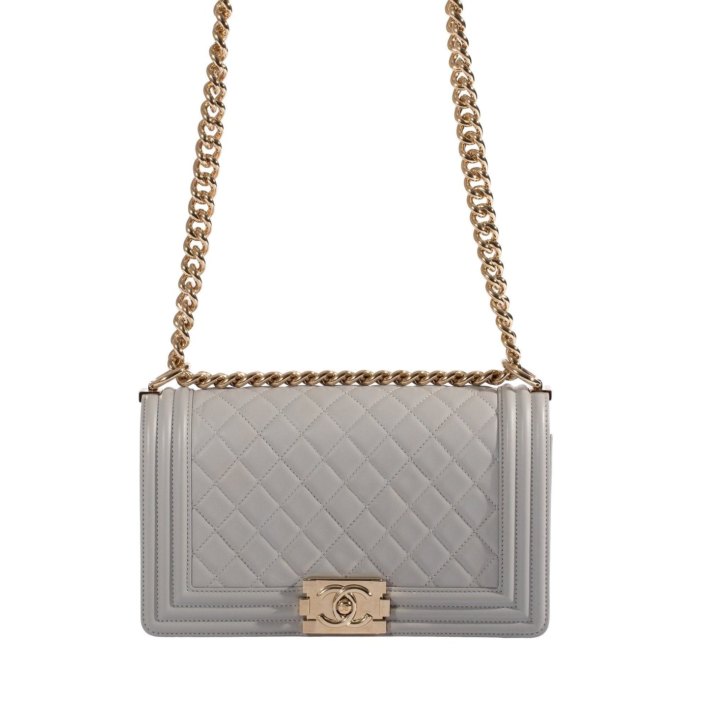 Chanel Grey Medium Boy Bag