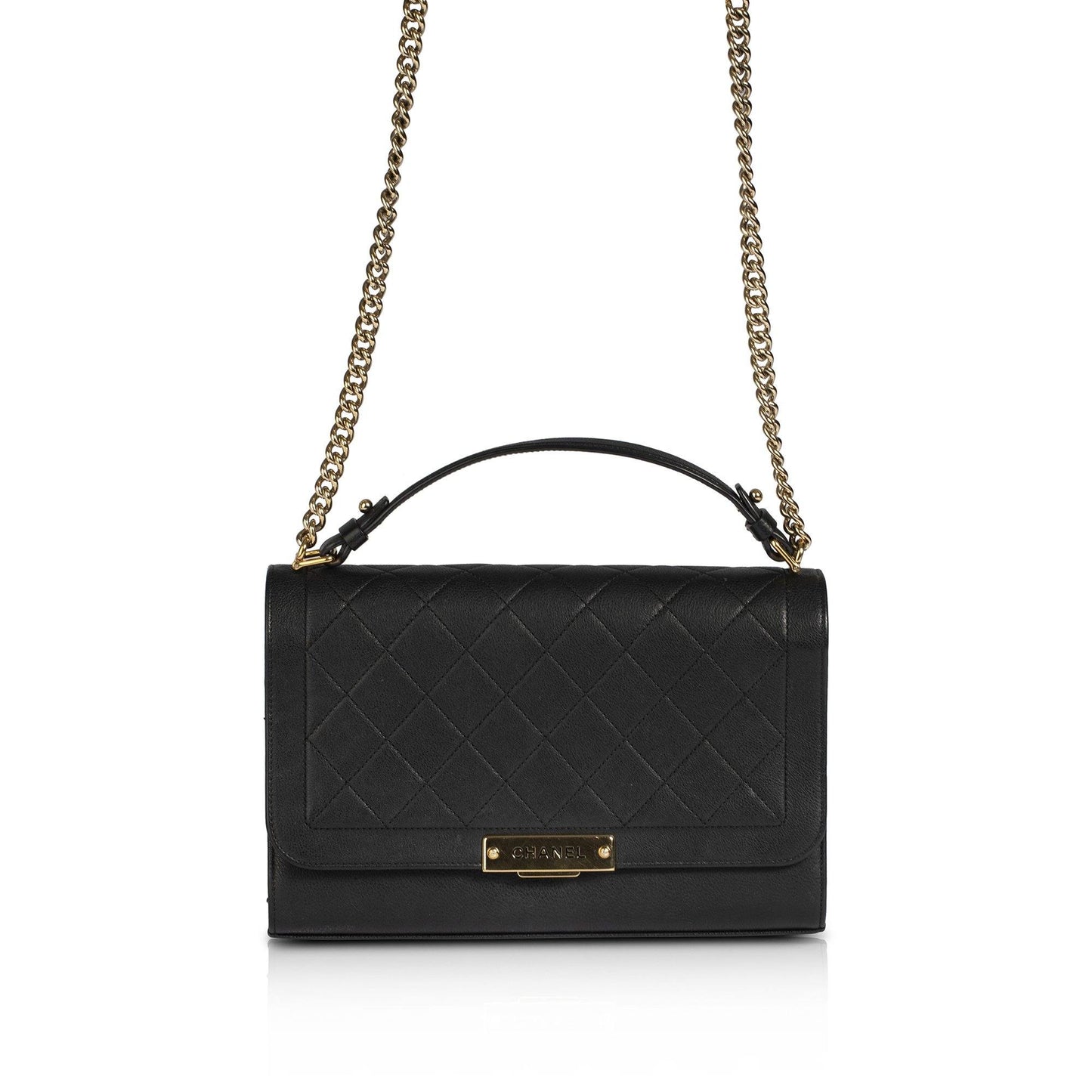 Chanel Label Click Large Flap Bag