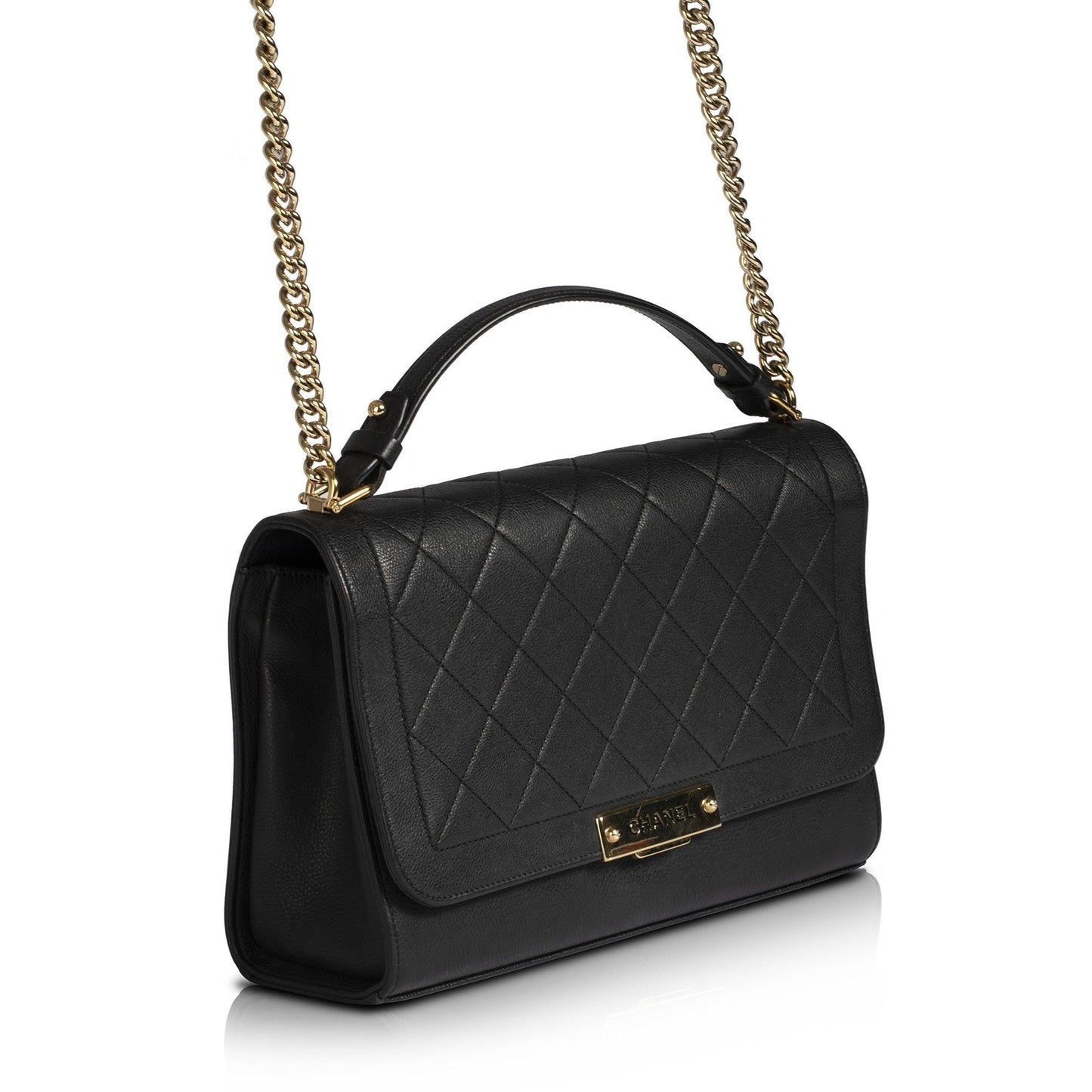 Chanel Label Click Large Flap Bag