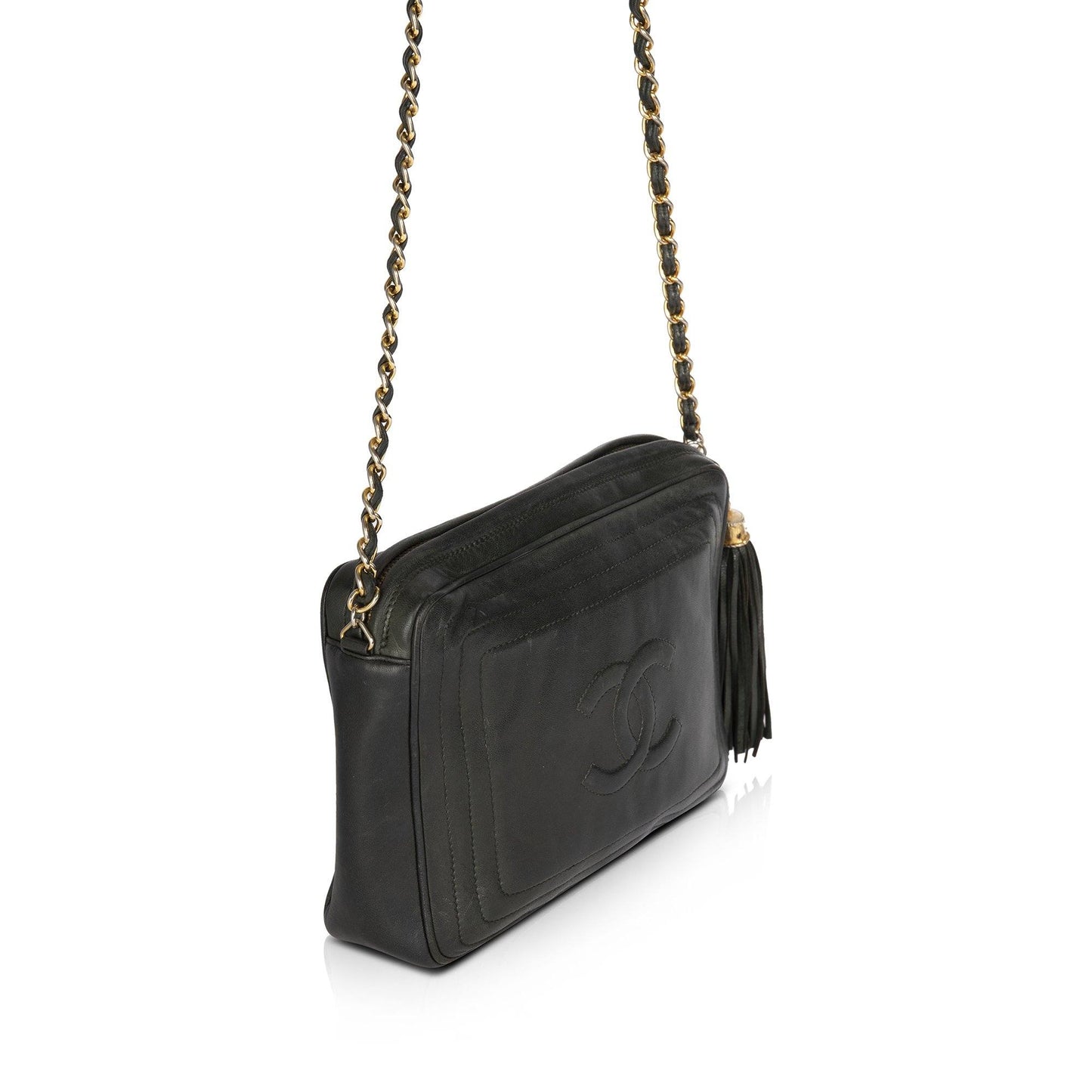 Chanel Vintage CC Tassel Camera Bag