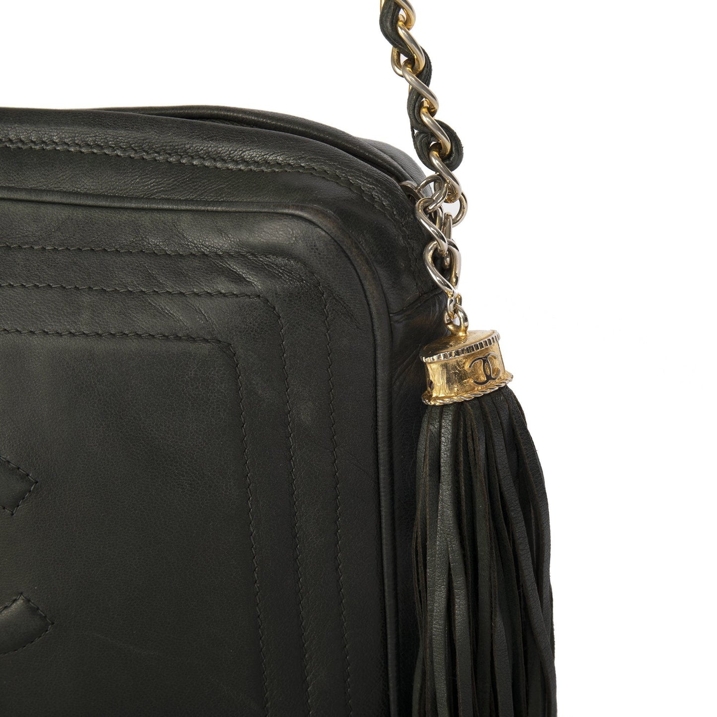 Chanel Vintage CC Tassel Camera Bag