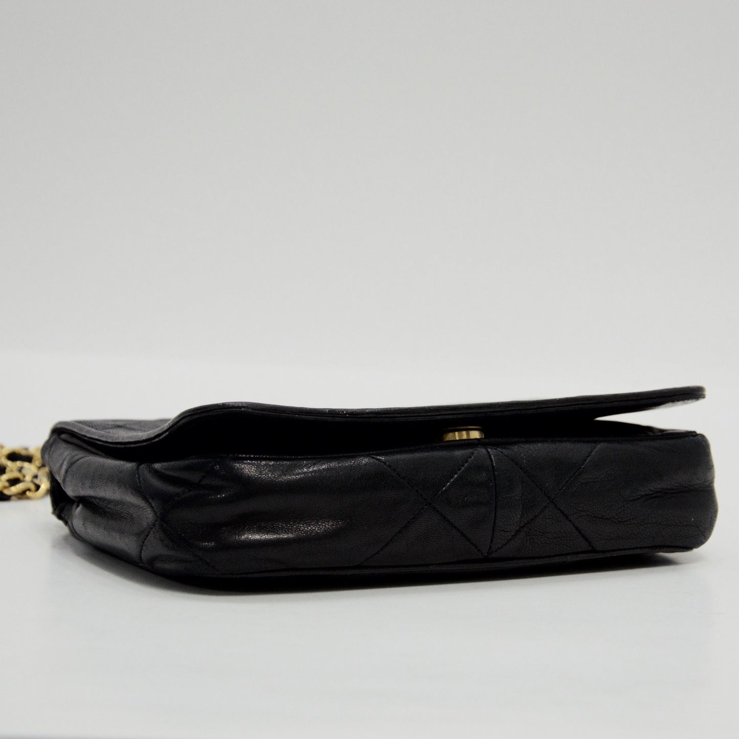 Chanel Vintage Mini Camellia Cross Body Bag