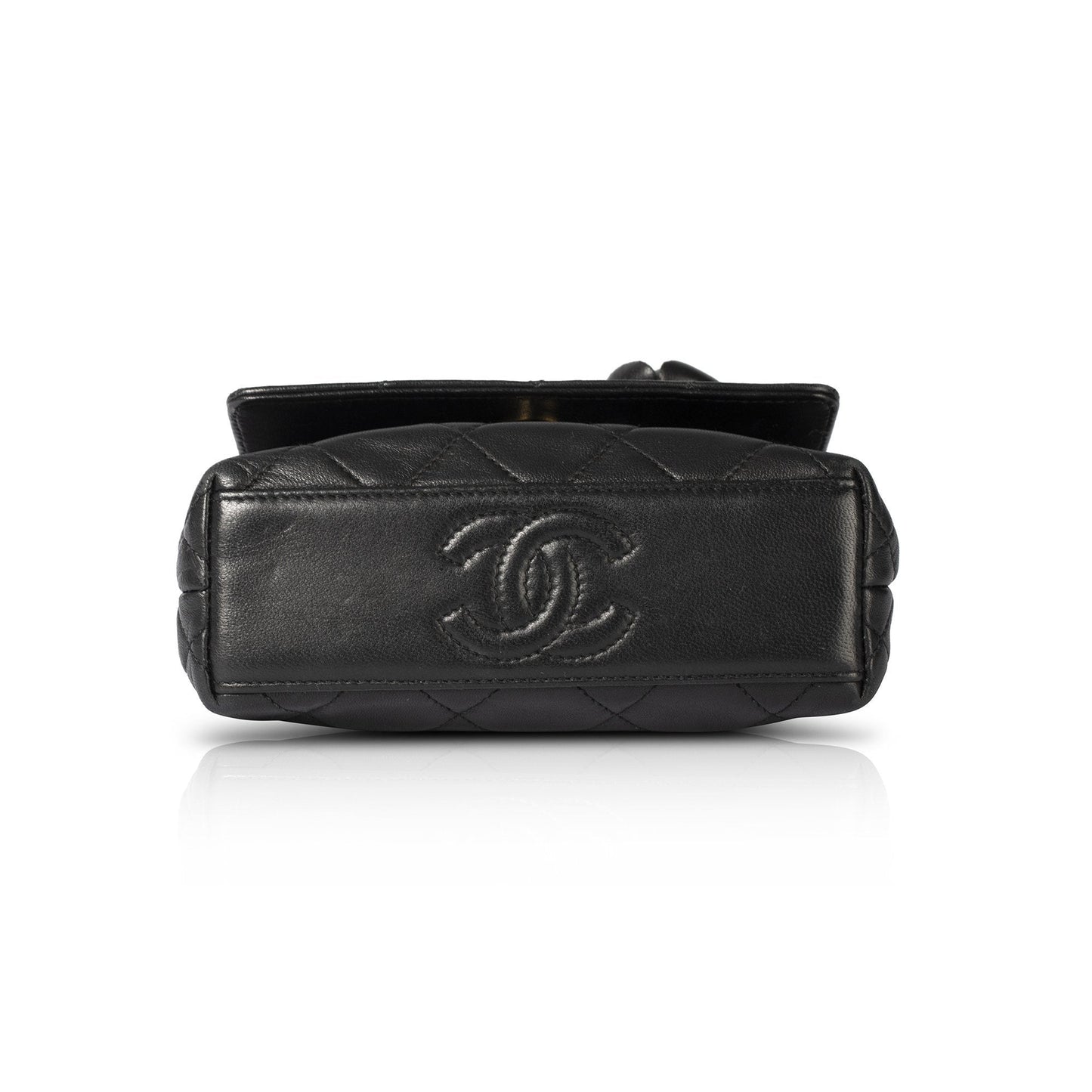Chanel Vintage Mini Quilted Camelia Bag