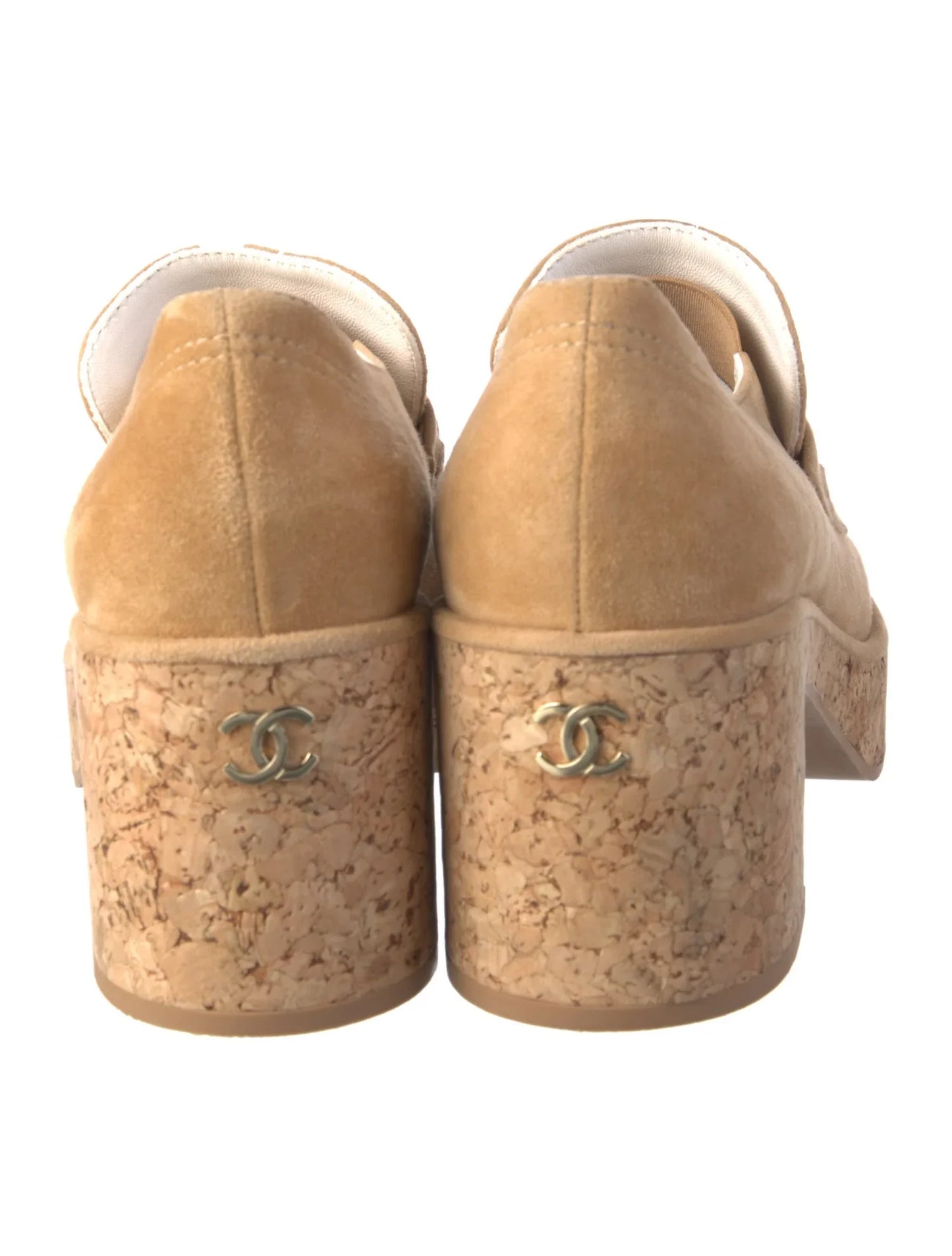 CHANEL INTERLOCKING CC LOGO PUMPS