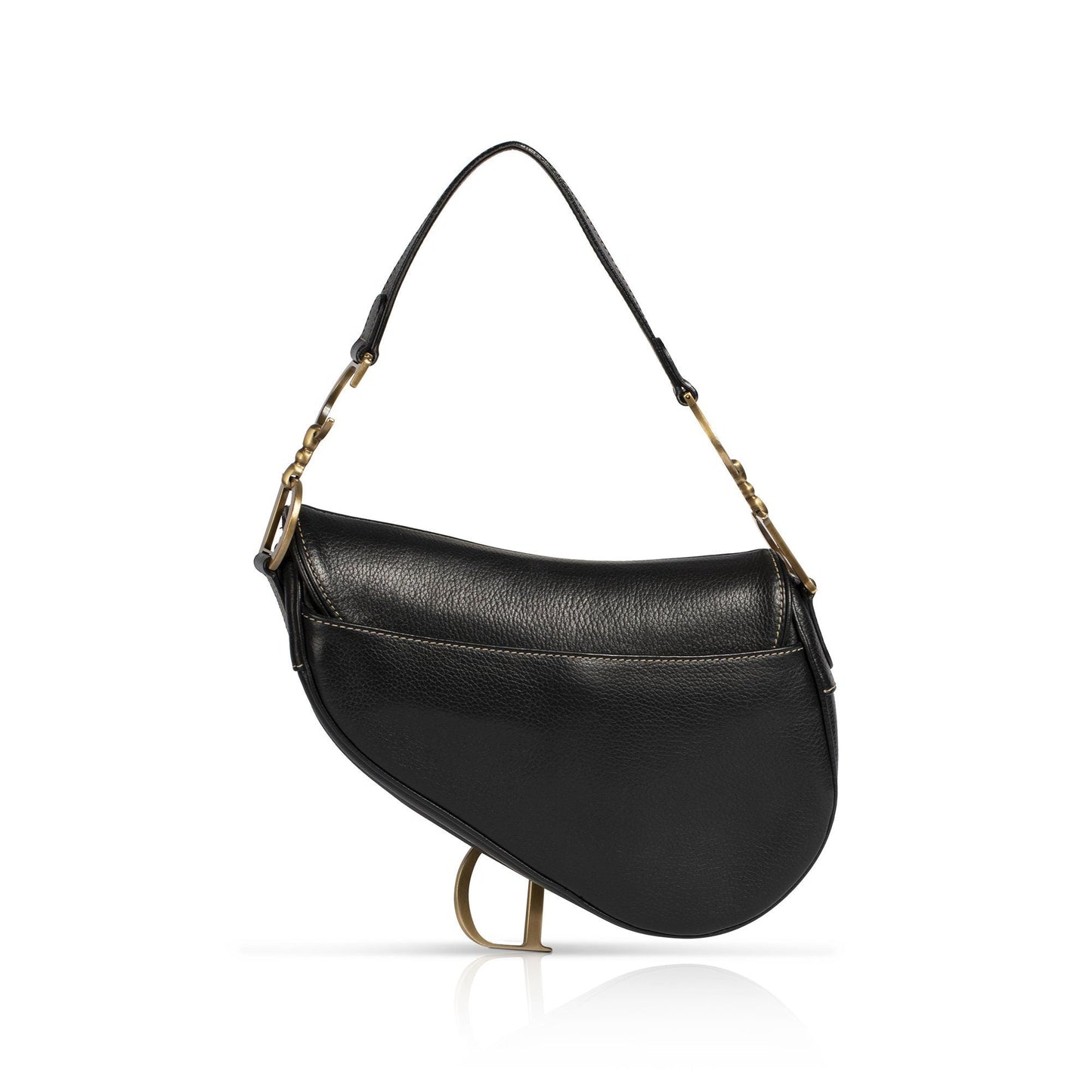 Christian Dior Vintage Leather Saddle Bag