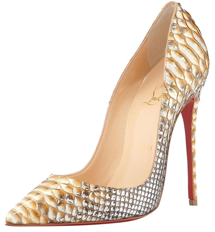 CHRISTIAN LOUBOUTIN SO KATE 120 PYTHON TROPICANA