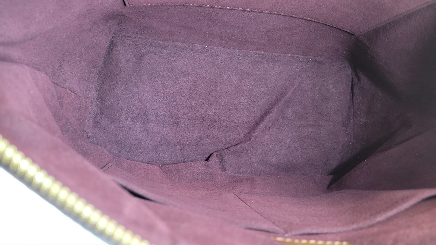 LOUIS VUITTON Belmont Damier Ebene Shoulder Bag Brown