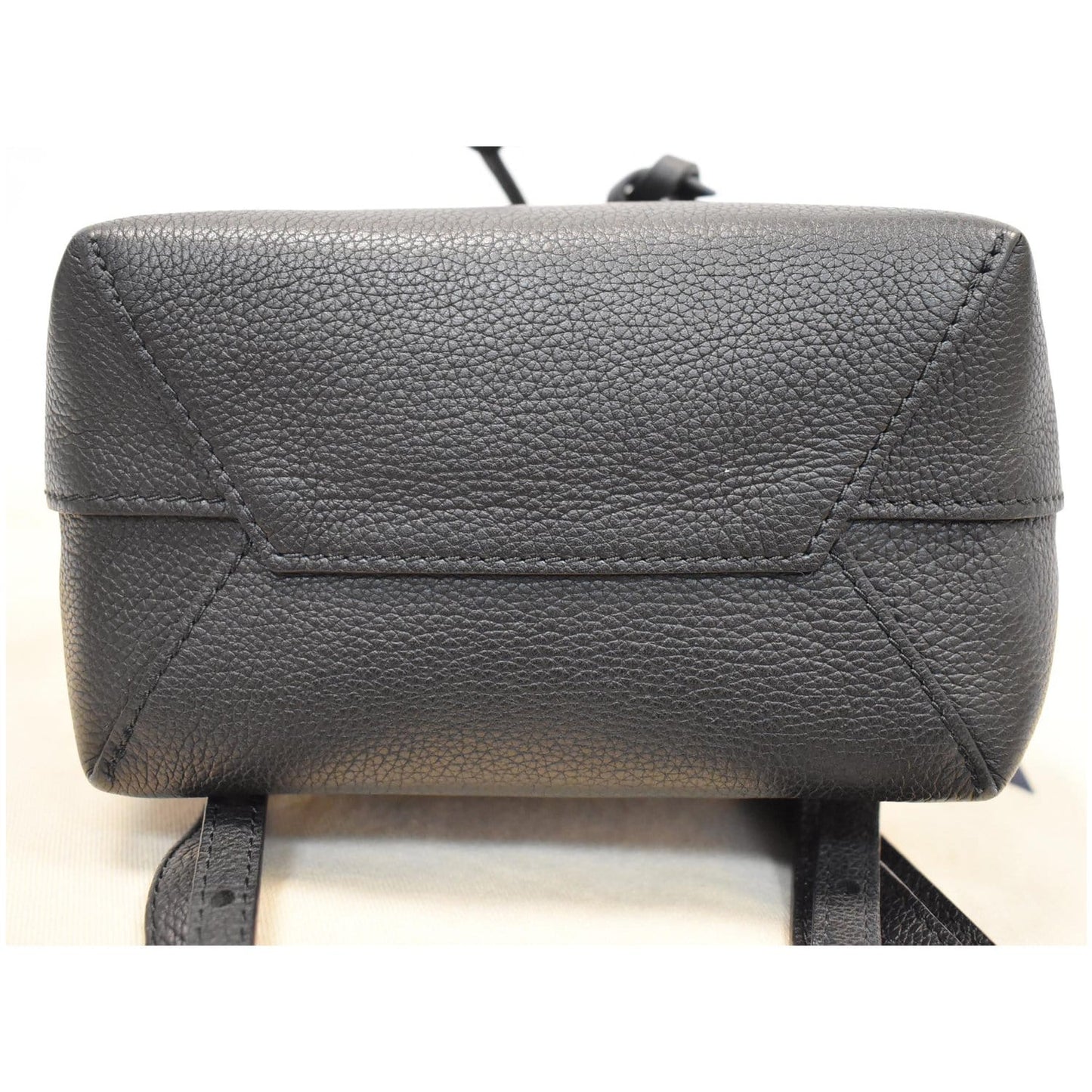 LOUIS VUITTON Lockme Calfskin Leather Backpack Bag Black