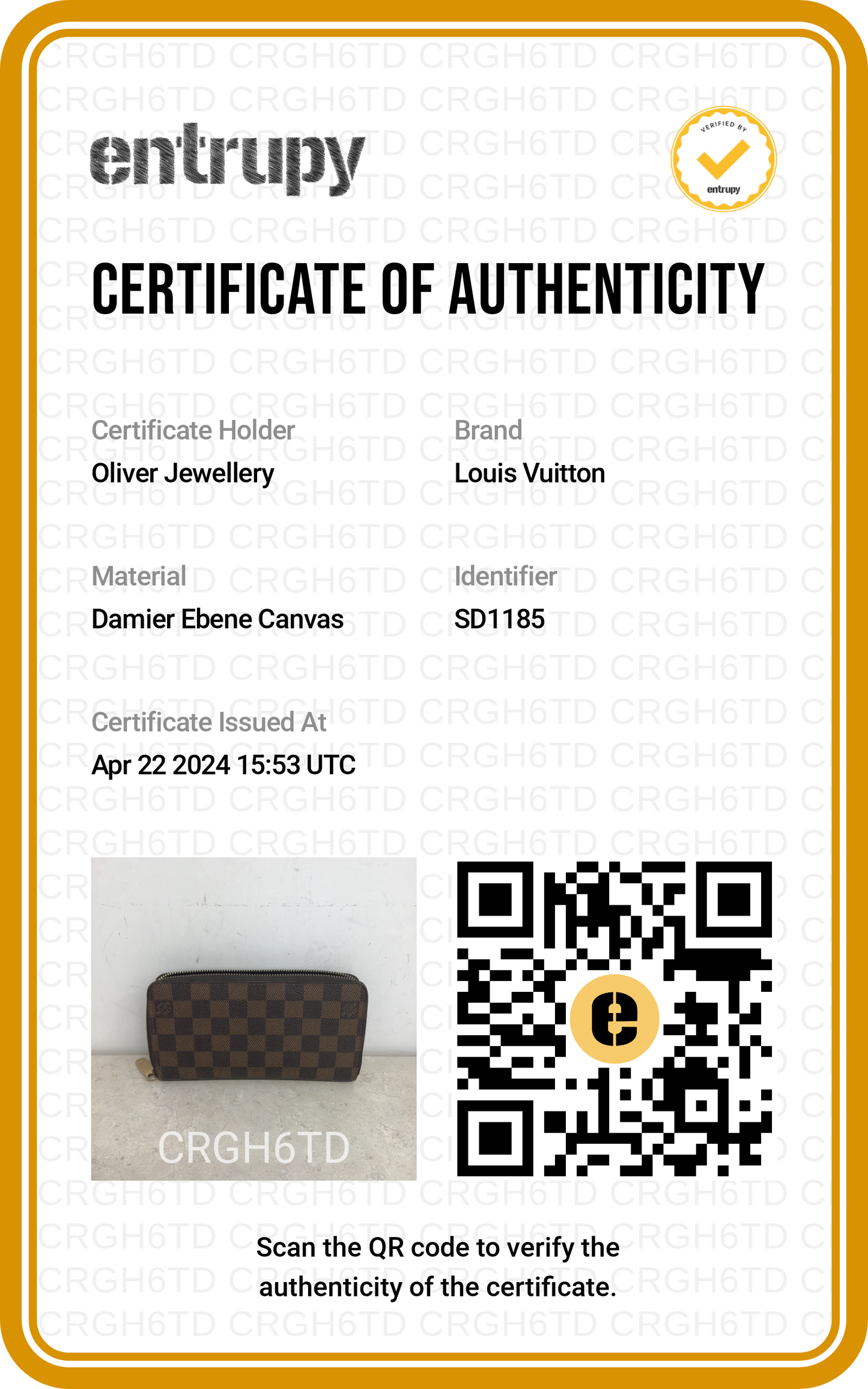 Louis Vuitton Damier Ebene Zippy Wallet