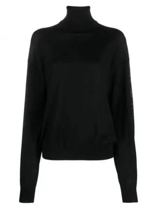 Luxury Saint Laurent Trending 2025 Cassandre Turtleneck Black