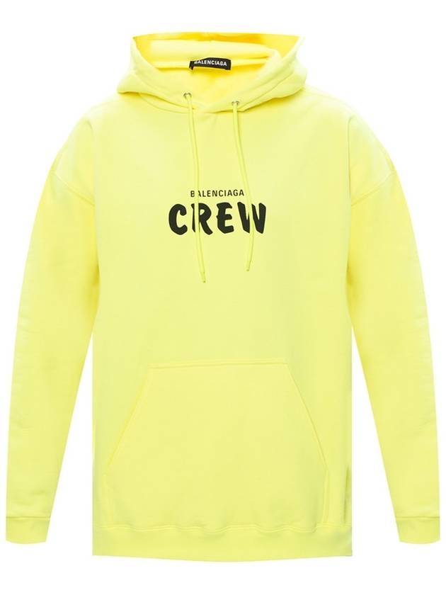 Luxury Balenciaga Trending 2025 Logo Print Cotton Hoodie Yellow