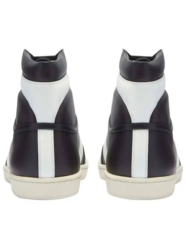Luxury Saint Laurent Trending 2025 Line Leather High Top Sneakers Black