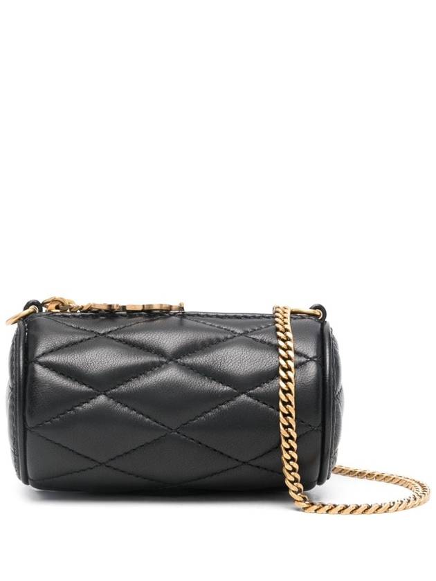 Luxury Saint Laurent Trending 2025 Micro Sade Tube Lambskin Shoulder Bag Black