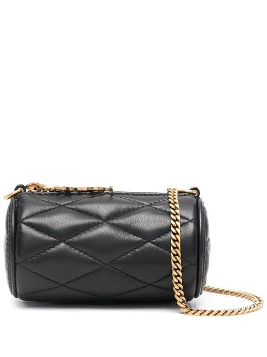 Luxury Saint Laurent Trending 2025 Micro Sade Tube Lambskin Shoulder Bag Black