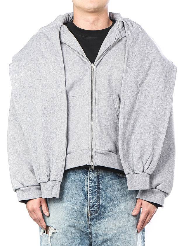 Luxury Balenciaga Trending 2025 Incognito Zip-Up Hoodie Grey