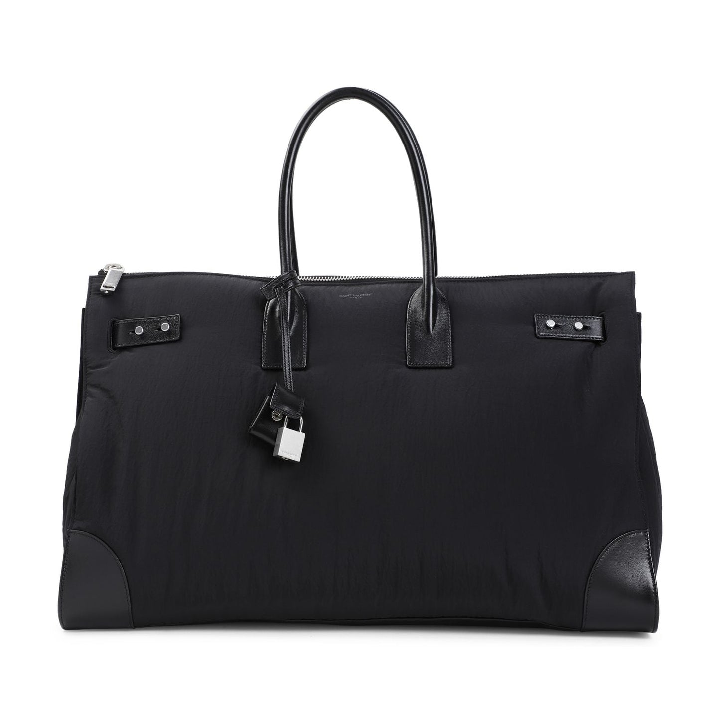 Luxury Saint Laurent Trending 2025 Men's Ysl Duffle Bag in Black | Size UNICA | 798526FADQO