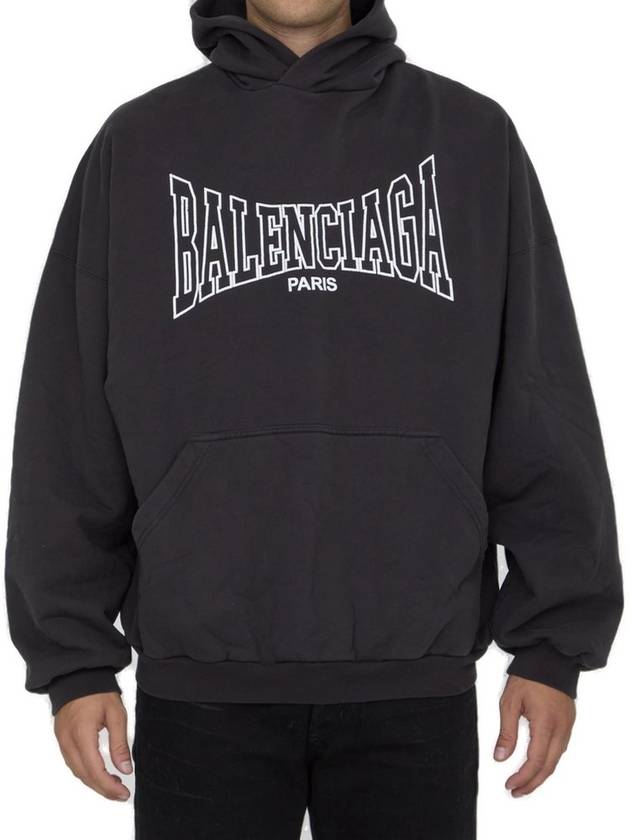 Luxury Balenciaga Trending 2025 Paris Logo Print Hoodie Black